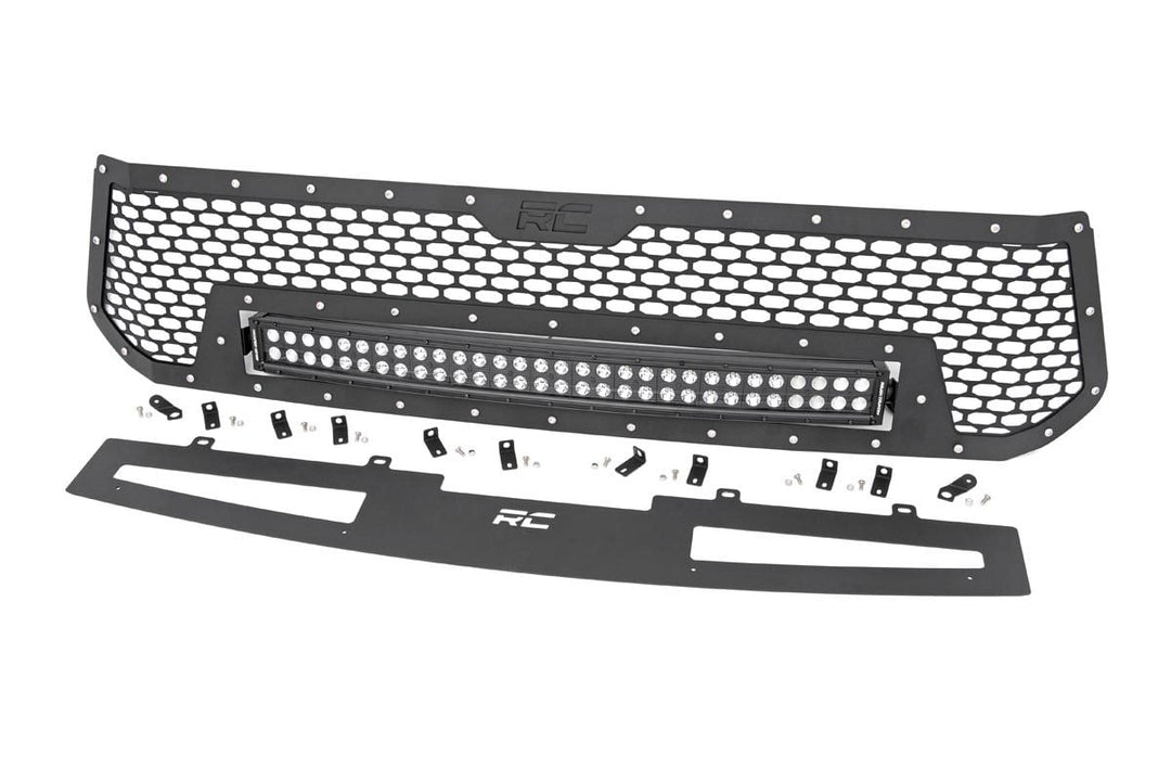 Mesh Grille | 30" Dual Row LED | Black | Toyota Tundra 2WD/4WD (2014-2017)