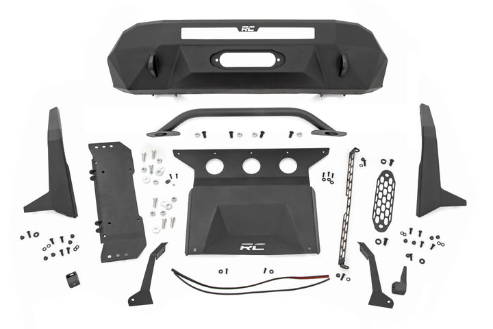 Front Bumper | High Clearance | 12000-Lb Pro Series Winch | Synthetic Rope Toyota Tacoma 4WD (16-23)