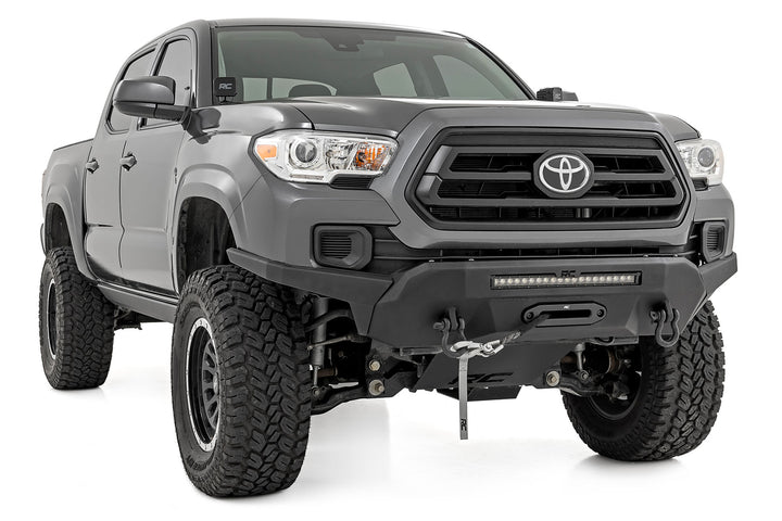 Front Bumper | Hybrid | 20" Blk White DRL LED | Toyota Tacoma 2WD/4WD (16-23)
