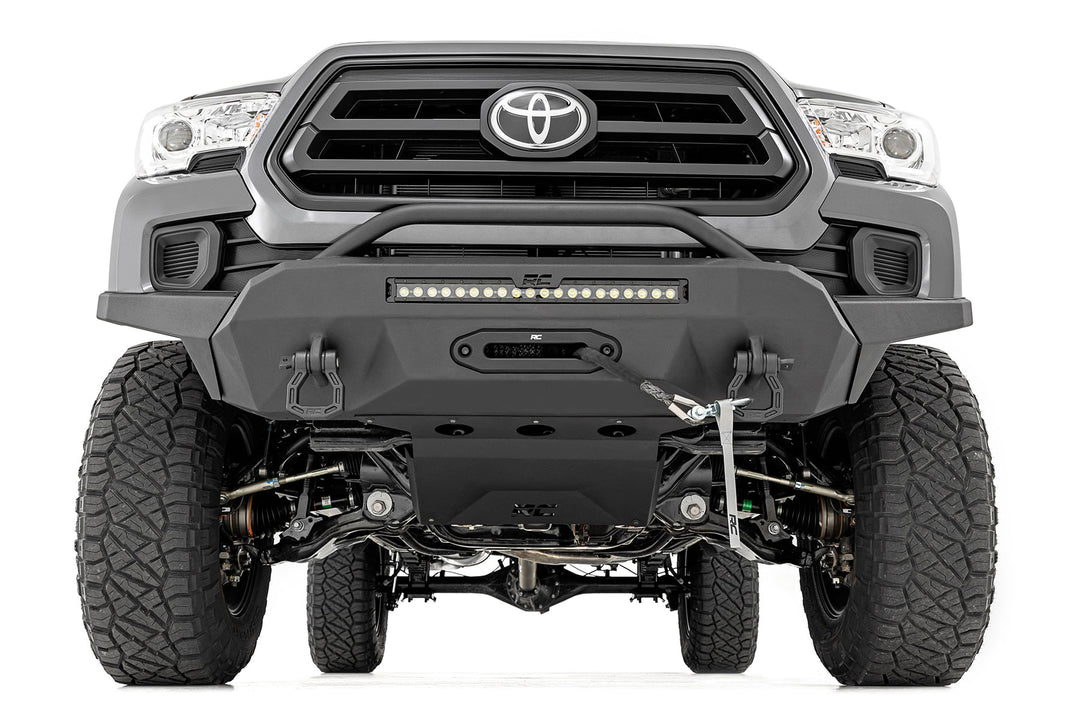 Front Bumper | Hybrid | 20" Blk White DRL LED | Toyota Tacoma 2WD/4WD (16-23)