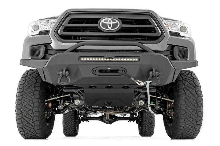 Front Bumper | Hybrid | 20" Blk White DRL LED | Toyota Tacoma 2WD/4WD (16-23)