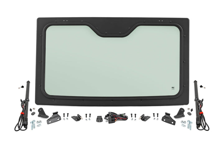 Electric Tilt Windshield | Glass | Formed Frame | Polaris Ranger XP 1000