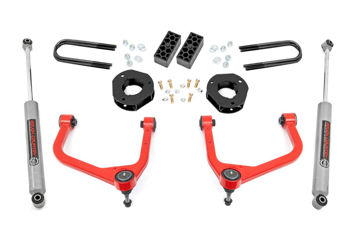 3.5 Inch Lift Kit | Rear Mono Leaf | Chevy Silverado 1500 2WD/4WD (2025-2026)