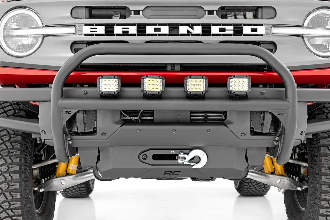 Nudge Bar | 20 Inch BLK DRL Single Row LED | OE Modular Steel | Ford Bronco (21-26)
