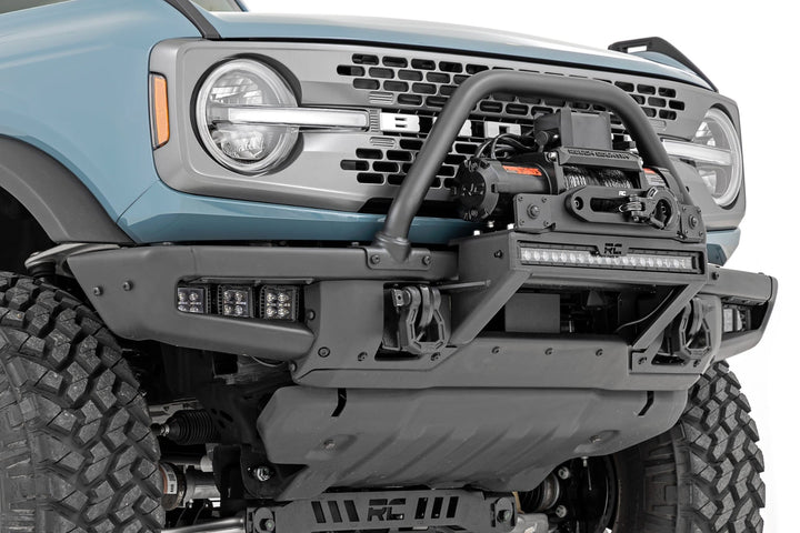 LED Light Kit | Fog Mount | Triple 2" Black Pair | White DRL | Ford Bronco (21-26)