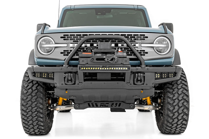 High Winch Mount | All Models | 9500S | 20 Inch Black Single Row LED | Ford Bronco (21-26)