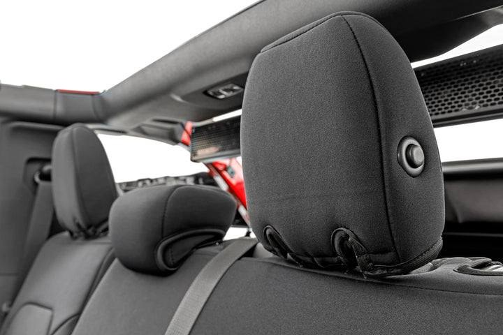 Seat Covers | Bucket Seats |W/Fold Down RR Armrest |FR & RR | 4DR | Ford Bronco (21-26)
