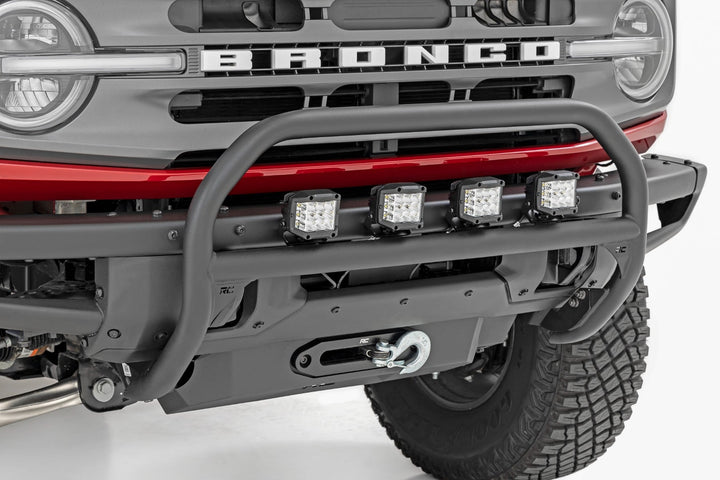 Nudge Bar | 20 Inch Black Single Row LED | OE Modular Steel | | Ford Bronco (21-26)