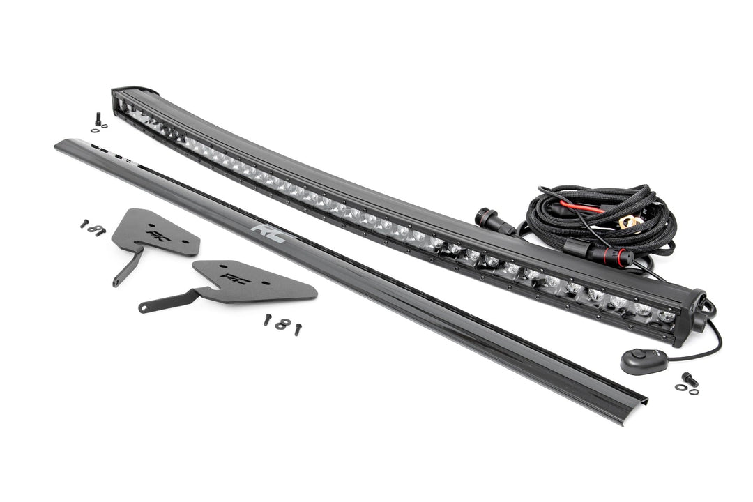 LED Light Kit | 30 Inch Curved | Front Bracket | Black Series | Polaris RZR Turbo S4