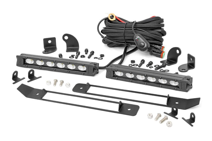 Dual 6in LED Grille Kit | Black Slimline | Ram 1500 2WD/4WD (2019-2024)