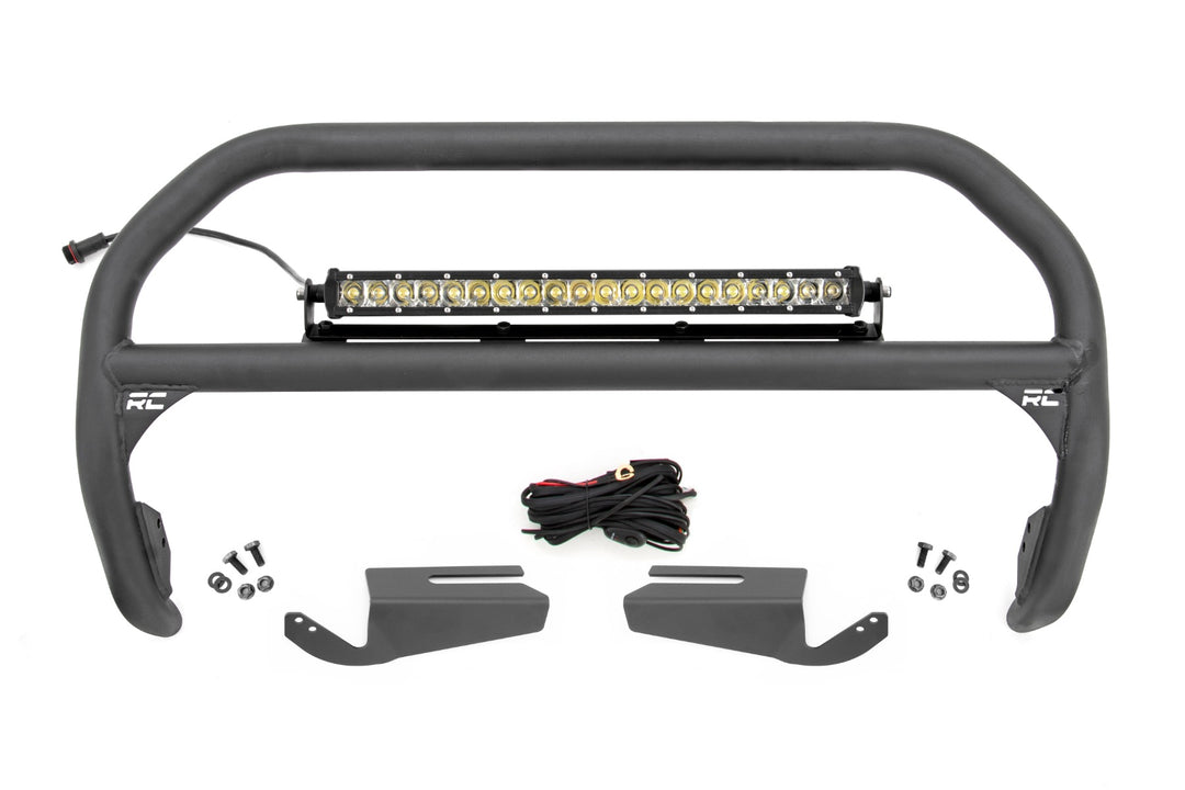 Nudge Bar | 20 Inch Chrome Single Row LED | OE Modular Steel | Ford Bronco (21-26)