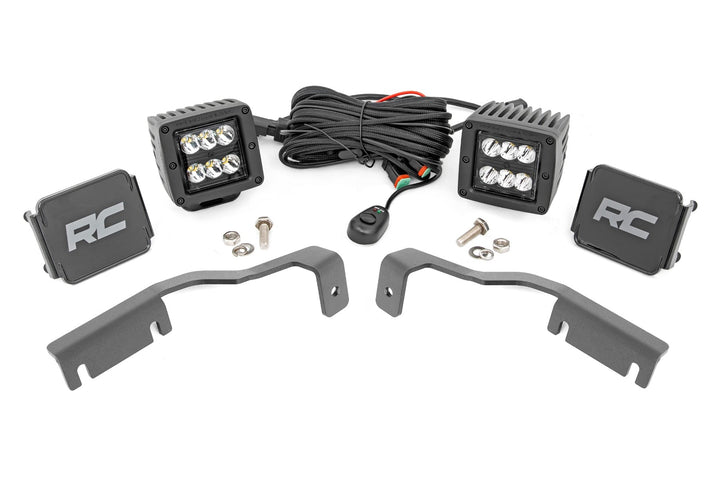 LED Light Kit | Ditch Mount | 2" Black Pair | Spot | Nissan Frontier (22-26)