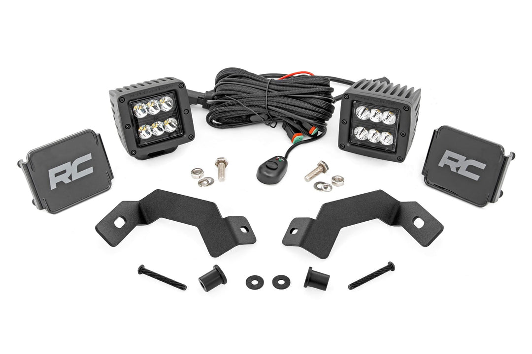 LED Light Kit | Ditch Mount | 2" Black Pair | Spot | Toyota Land Cruiser (24-26)
