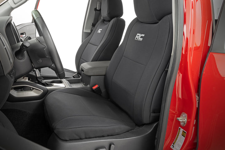 Seat Covers | FR & RR | Crew Cab | Nissan Frontier 2WD/4WD (2022-2026)