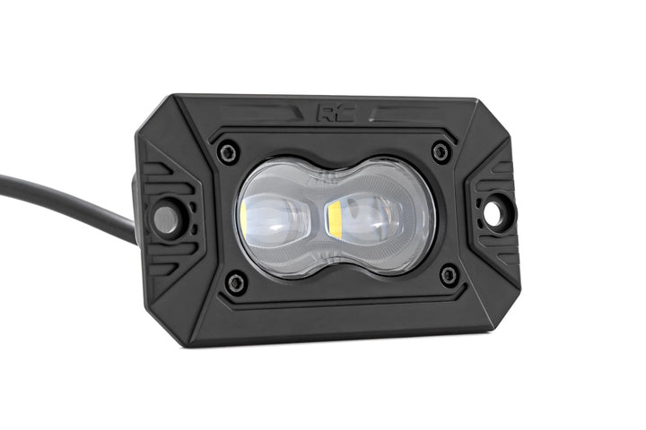 3x1.75 Inch Black Series LED Slim Aux | SAE Fog | Flush Mount | Pair
