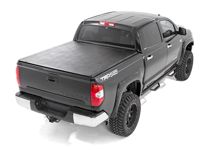 Soft Tri-Fold Bed Cover | 5'7" Bed | No OE Rail | Toyota Tundra (07-21)