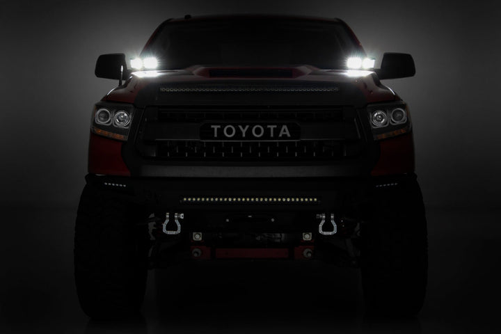 LED Light Kit | Ditch Mount | Dual 2" Black Pairs | Spot | Toyota Tundra (14-21)