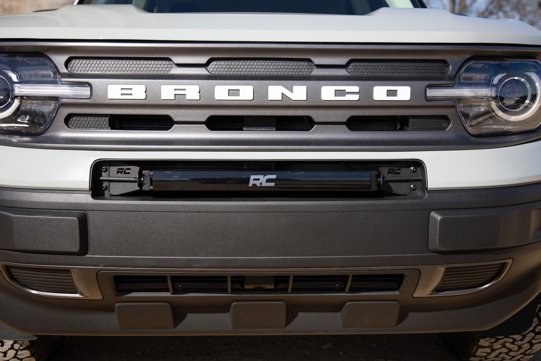 20 Inch Black Series LED Light Bar | Single Row | Cool White DRL