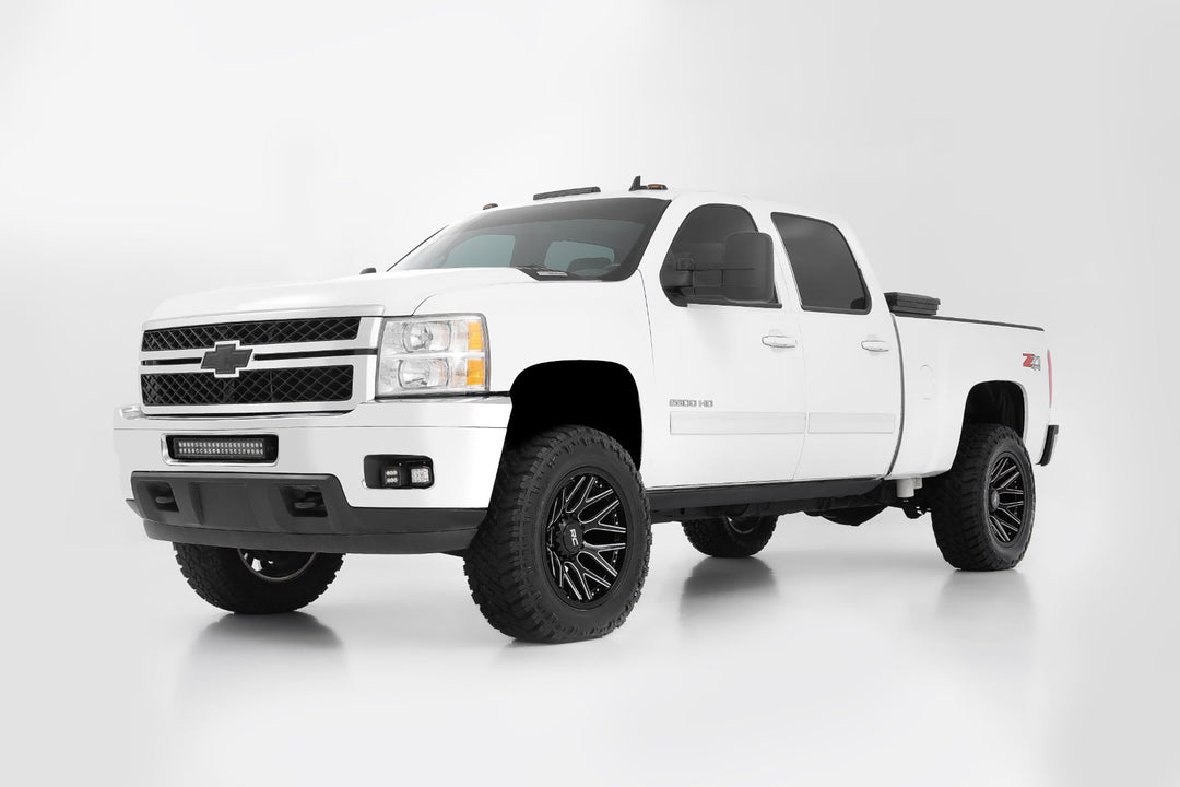 Rough Country 95 Series Wheel | One-Piece | Gloss Black Machined | 20x10 | 8x180 | -19mm