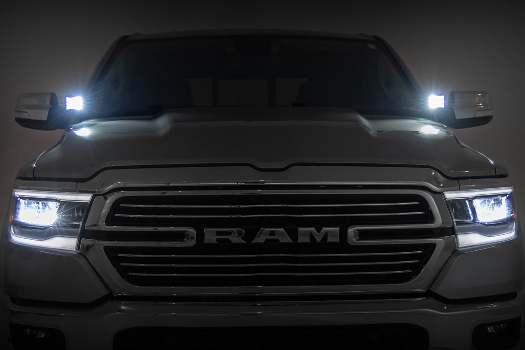 LED Light Kit | Ditch Mount | 2" Spectrum Pair | Spot | Ram 1500 (19-26)