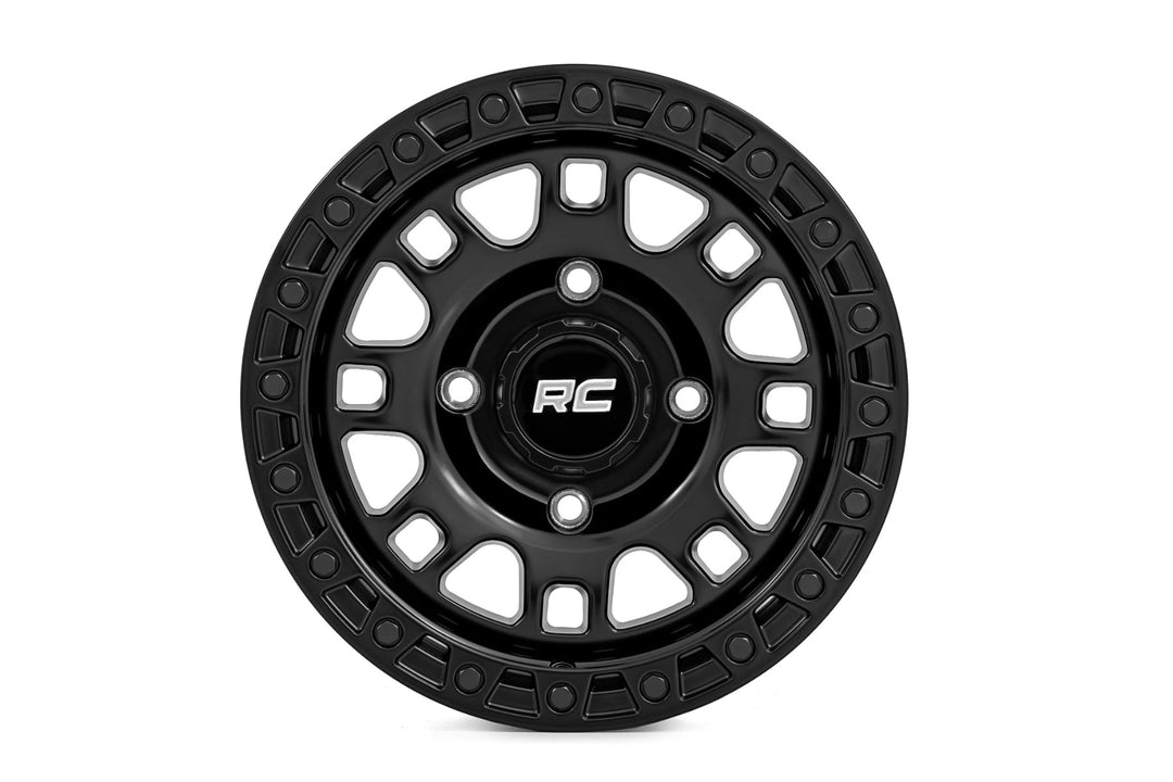 Rough Country 82 Series Wheel | UTV | Semi Gloss Black | 15x7 | 5x4.5 | +10mm