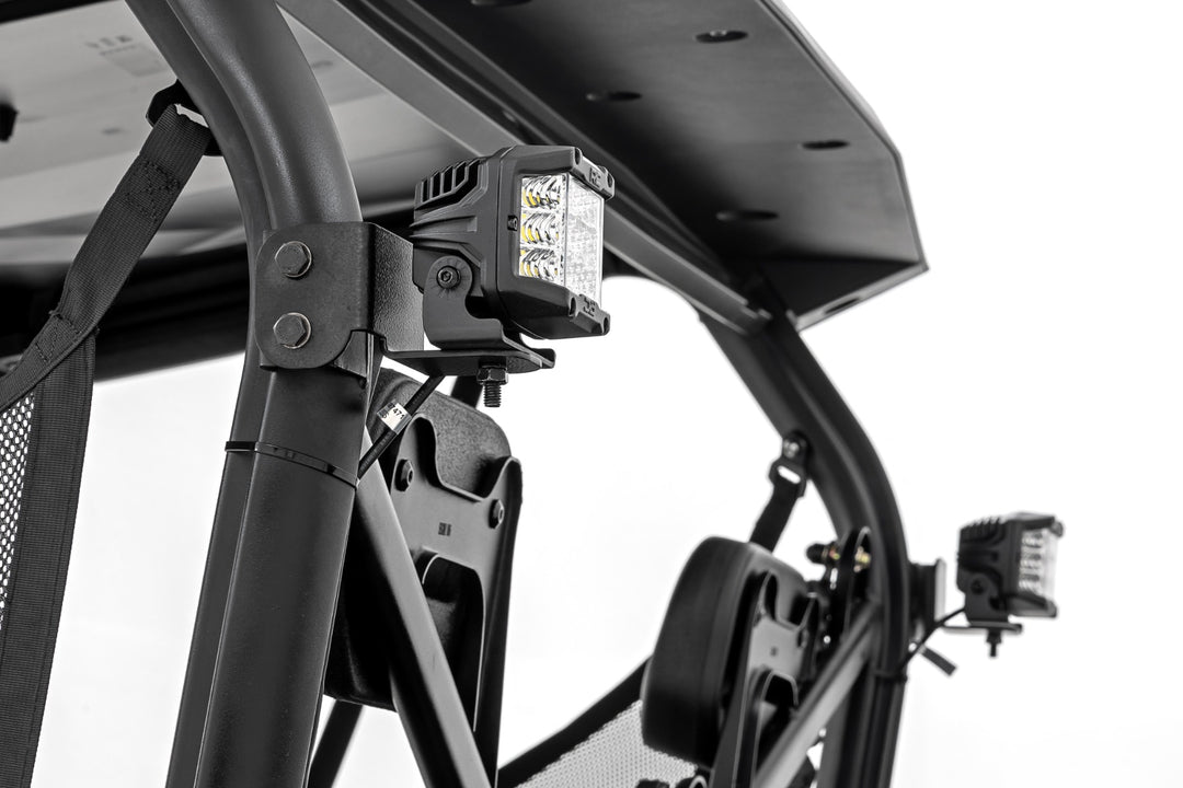 LED Light Kit | Rear Mount | 2" Black Pair | Amber DRL | Segway 570 F
