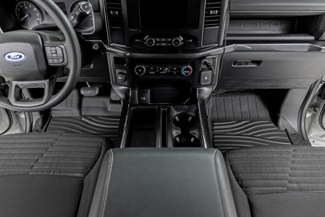 Flex-Fit Floor Mats | FR & RR | Ford F-150 (15-26)/F-150 Lightning (22-26)/Raptor (17-25)
