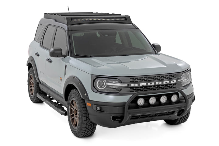 Nudge Bar | w/ Tow Hooks | 20 Inch Black Single Row LED | Ford Bronco Sport (21-24)