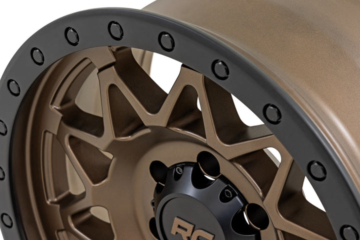 Rough Country 78 Series Wheel | Simulated Beadlock | Bronze/Black | 18x9 | 6x5.5 | +0mm