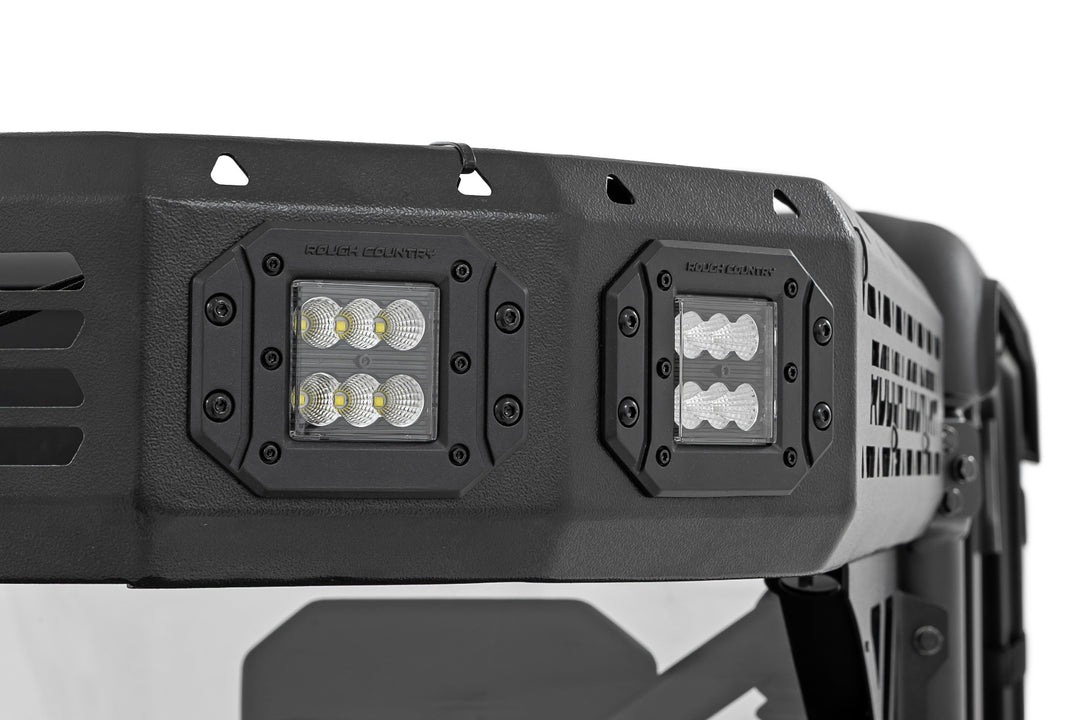 Cargo Rack | Dual 2" Black LED Pairs | Flush Mount | CFMOTO U10 1000 PRO