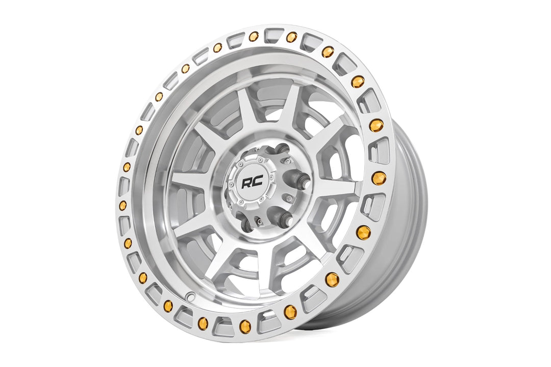 Rough Country 85 Series Wheel | Simulated Beadlock | Full Machine | 17x9 | 8x6.5 | +0