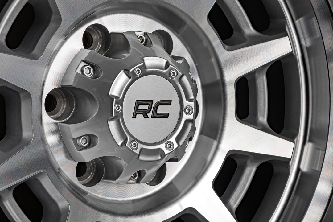 Rough Country 85 Series Wheel | Simulated Beadlock | Full Machine | 17x9 | 8x6.5 | +0