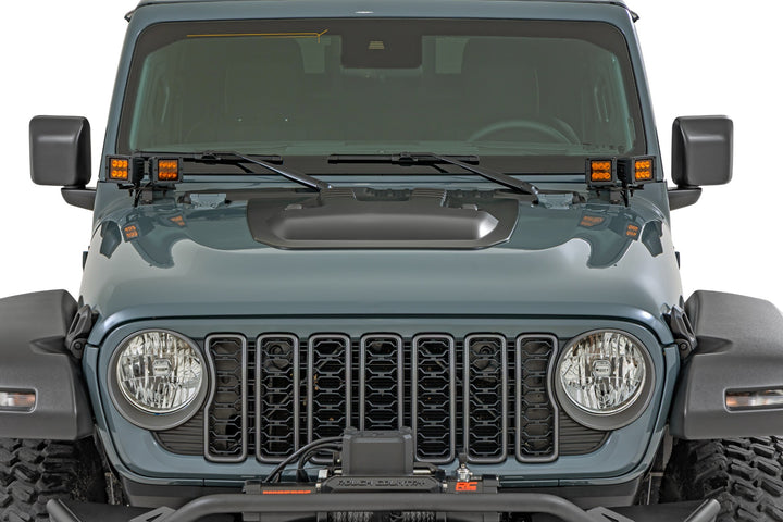 Hood Scoop | PGG Sarge Green | Jeep Gladiator JT/Wrangler JL 4WD (2018-2026)