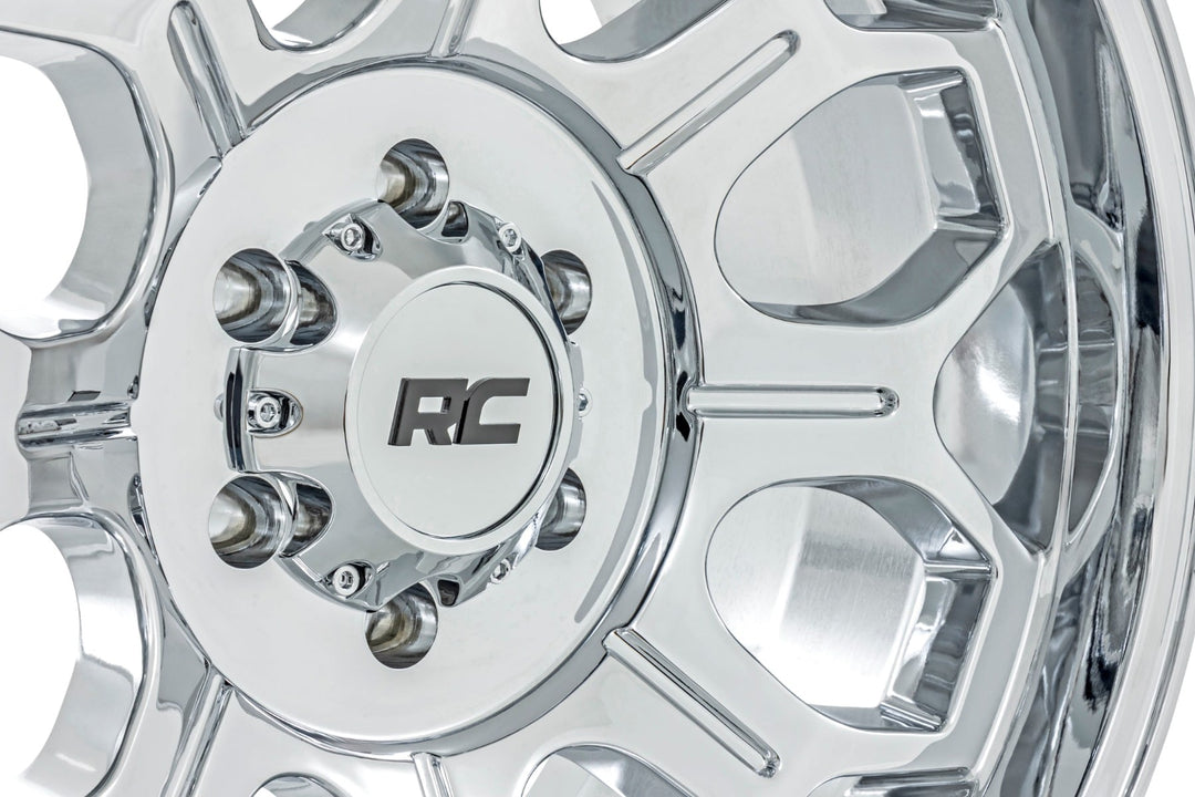 Rough Country 77 Series Wheel | One-Piece | Chrome | 20x10 | 6x135 | -25mm