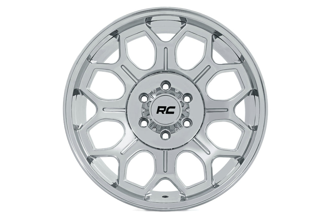 Rough Country 77 Series Wheel | One-Piece |Chrome | 22x12 | 6x5.5 | -44mm