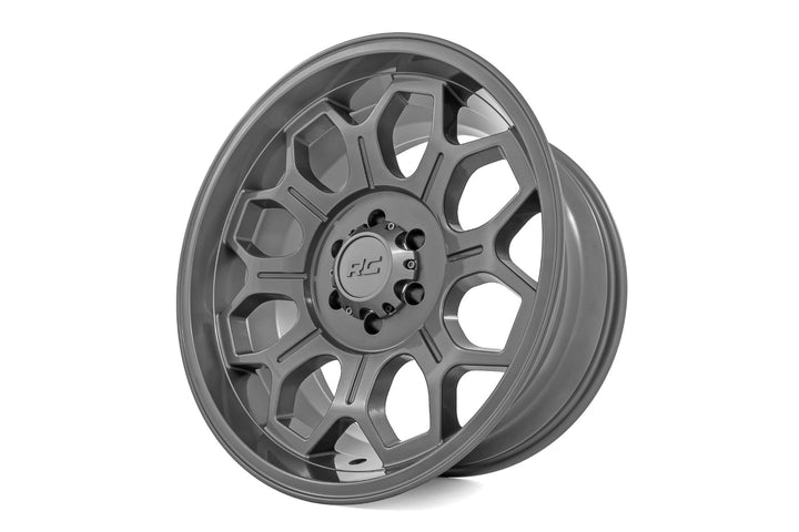 Rough Country 77 Series Wheel | One-Piece | Gunmetal Gray | 20x10 | 6x5.5 | -25mm