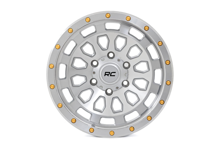 Rough Country 87 Series Wheel | Simulated Beadlock | Full Machine | 17x8.5 | 6x5.5 | +0mm