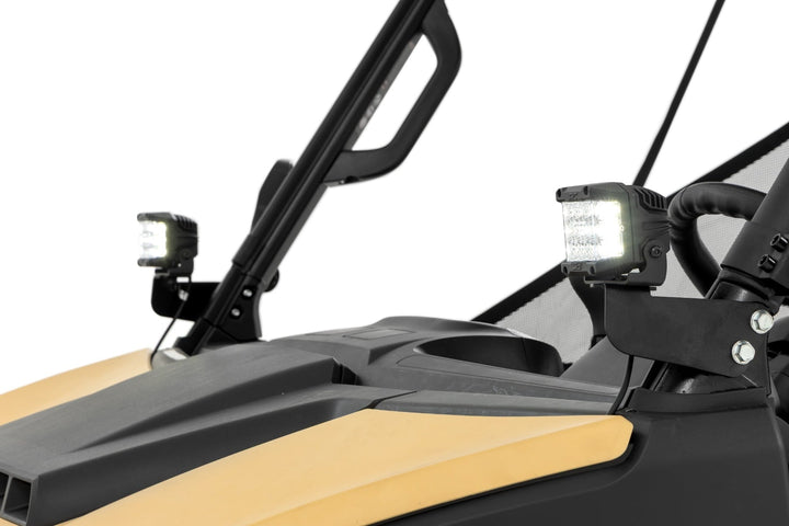 LED Light Kit | Front Mount | 2" Black Pair | Segway 570 F