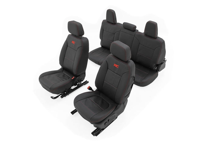 Leather Seat Covers | FR Bucket | RR 60/40 | Chevy/GMC Sierra 1500 (19-26)/Silverado 1500 (19-26)