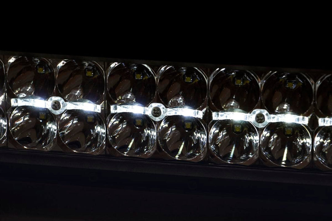 30 Inch Chrome Series LED Light Bar | Curved | Dual Row | Cool White DRL