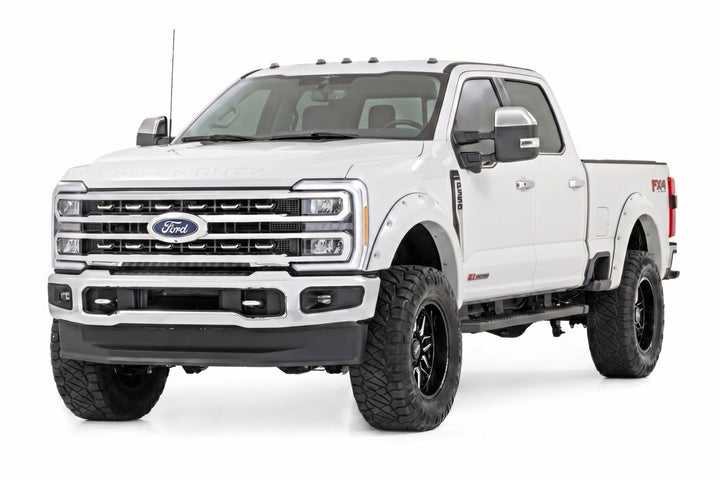 Pocket Fender Flares | YZ Oxford White | Ford F-250/F-350 Super Duty (23-26)