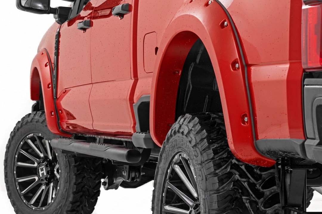 Pocket Fender Flares | PQ Race Red | Ford F-250/F-350 Super Duty (23-26)