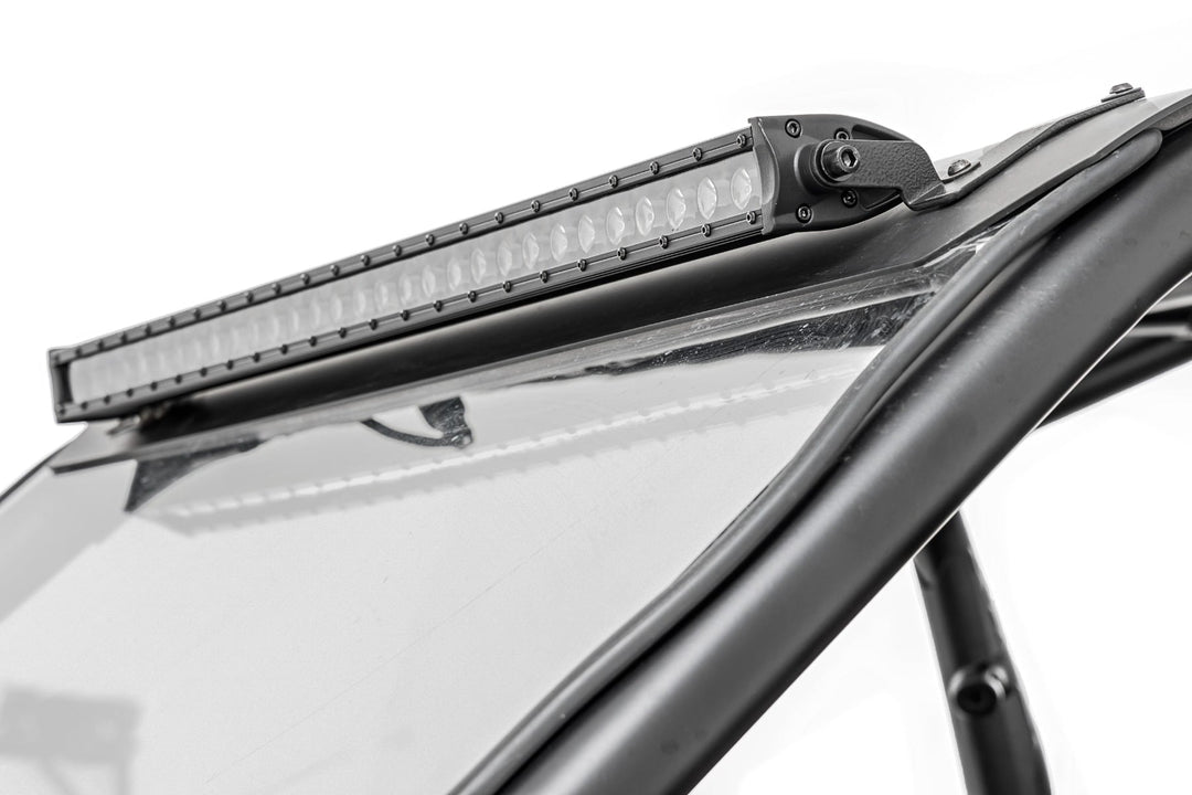 30" Single Row Light Mount | Front | Black Series | Polaris RZR Turbo R