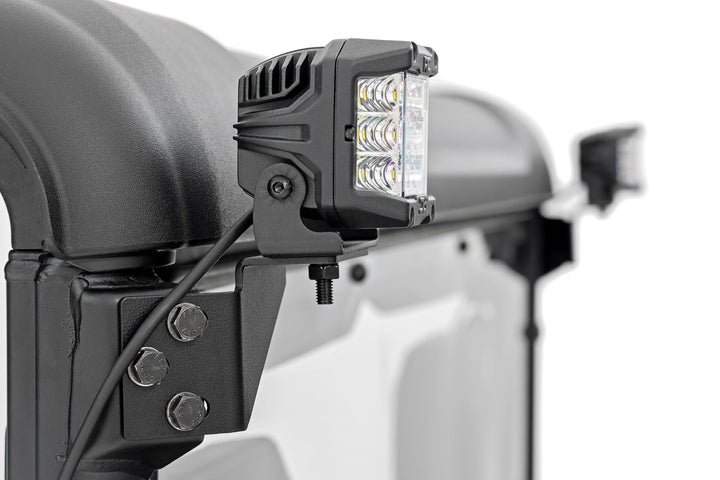 LED Light Kit | Rear Mount | 2" Black Pair | Amber DRL | CFMOTO UFORCE U10 Pro