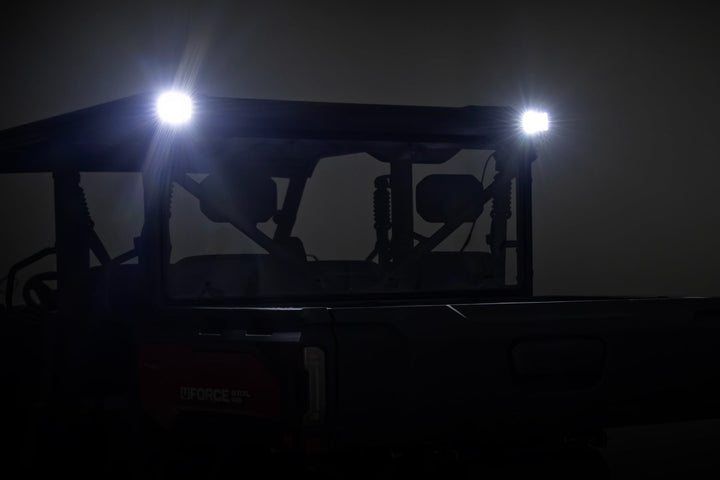 LED Light Kit | Rear Mount | 2" Black Pair | Amber DRL | CFMOTO UFORCE U10 Pro