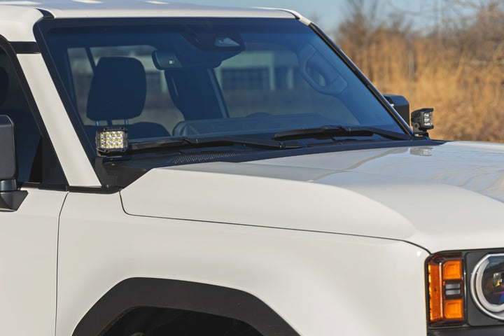 LED Light Kit | Ditch Mount | 2" Black Pair | Amber DRL | Toyota Land Cruiser (24-26)