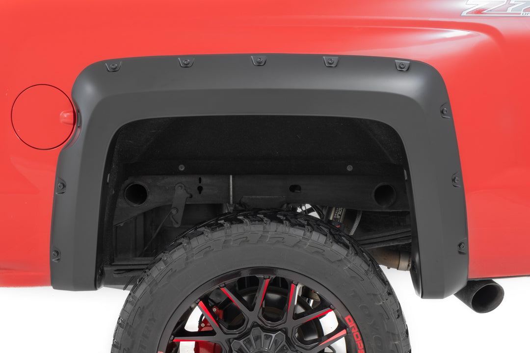 Pocket Fender Flares | 6'7" & 8' Bed | G1K Deep Ocean Blue | Chevy Silverado 1500 (14-18)/2500HD