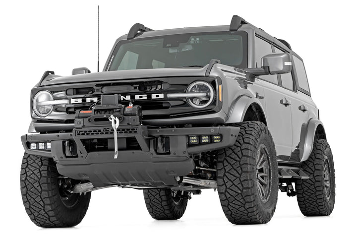 High Winch Mount | All Models | 12000S | 20 Inch Black Single Row LED | Ford Bronco (21-26)
