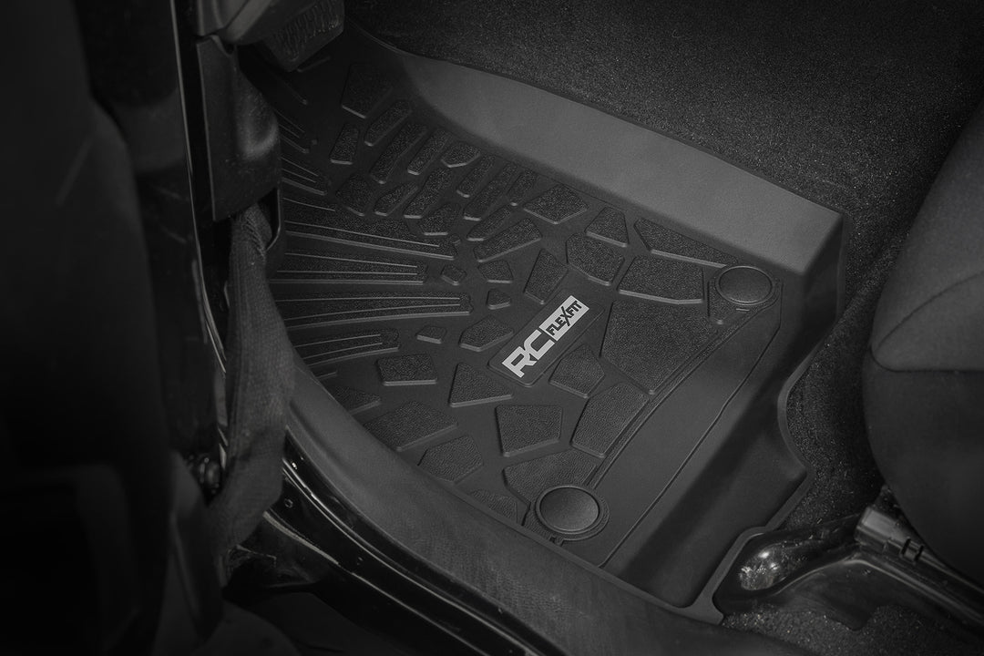 Flex Fit Floor Mats | FR | 4 Door | Jeep Wrangler Unlimited 4WD (2018-2026)