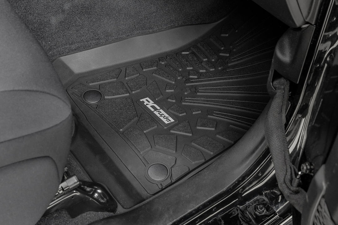 Flex Fit Floor Mats | FR | 2 Door | Jeep Wrangler JL 4WD (2018-2026)